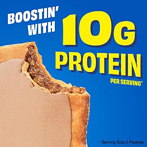 $7.71 S&S AC 20% off Q ymmv 24-Pack Pop-Tarts 10g Protein Toaster Pastries (Brown Sugar Cinnamon) $7.71 w/ S&S