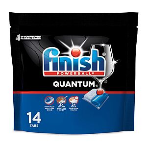 $2.74 or less S&S/Q Finish Quantum Dishwasher Pods, Dishwasher Detergent Dish Soap, Fresh Scent, 14 Count Amazon