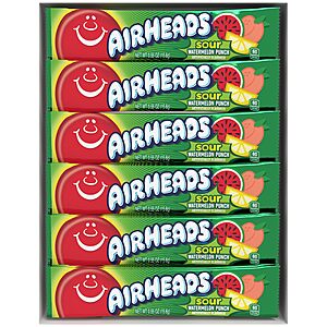 $7.33 or less S&S 35% off Q AMZ Airheads Sour Full-Size Candy Bars, Sour Watermelon, 36 Count | Individually Wrapped, + more