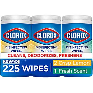 $9.72 or less S&S Clorox Disinfecting Wipes Back to School Variety Pack, 75 Count Each, Pack of 3