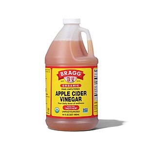$8.08 - S&S Amazon Bragg Organic Apple Cider Vinegar with the Mother 64 oz - Raw Unfiltered