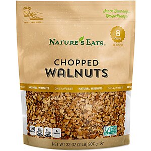 $11.65 S&S Q 32oz Bag of Natures Eats Chopped Walnuts