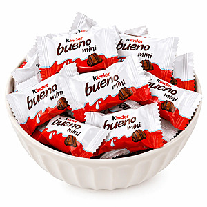 3 lbs Kinder Bueno Minis &ndash; Crispy Milk Chocolate Wafer with Hazelnut Cream $22.98