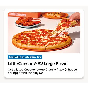 Verizon App: $2 Large Little Caesars Pizza