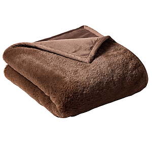 50" x 72" Better Homes & Gardens Faux Fur Ultra Soft Luxury Oversized Throw Blanket (Brown or Vanilla) $8 + Free S&H w/ Walmart+ or on $35+