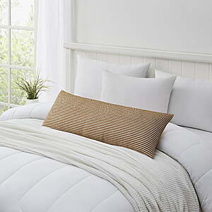 Mainstays 14" x 36" Yarn Dyed Stripe Lumbar Pillow (3 Colors) $8.98 + Free S&H w/ Walmart+ or on $35+