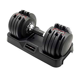 55-Lbs CAP Barbell Adjustabell Dumbbell w/ Contoured Full-Rotation Handle $99 + Free Shipping