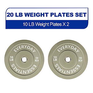 BalanceFrom 10-Lb Olympic Bumper Plate Weight Plate (Pair) $14.02 + Free Shipping w/ Walmart+ or on $35+
