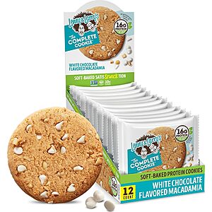 [Prime] 12-Pack 4-Ounce Lenny & Larry's Complete Cookie (White Chocolate Macadamia) $7.91 w/ S&S + Free Shipping