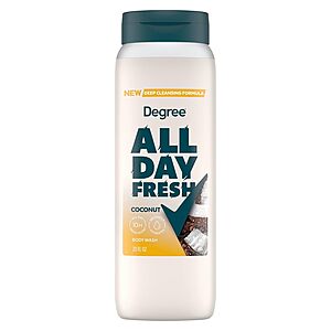 20-Ounce Degree All Day Fresh Body Wash (Fresh Coconut) $2.19 w/ S&S + Free Shipping w/ Prime or on $35+