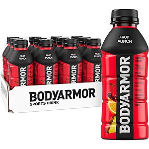 12-Pack 16-Ounce BODYARMOR Sports Drink (Fruit Punch) $8.45 w/ S&S + Free Shipping w/ Prime or on $35+