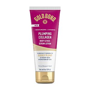 8-Ounce Gold Bond Plumping Collagen Body & Face Serum Lotion (Cherry Blossom) $5.49 w/ S&S + Free Shipping w/ Prime or on $35+
