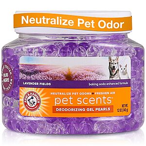 12-Ounce Arm & Hammer Pet Scents Deodorizing Gel Beads (Lavender) $3.25 w/ S&S + Free Shipping w/ Prime or on $35+