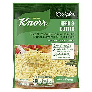 5.4-Ounce Knorr Rice Sides Herb & Butter Long Grain Rice & Vermicelli Pasta Blend $0.70 w/ S&S + Free Shipping w/ Prime or on $35+