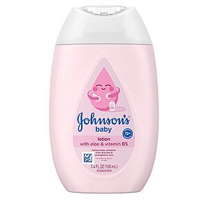 3.4-Ounce Johnson's Baby Lotion w/ Coconut Oil, Aloe Vera & Vitamin B5 $1.39 w/ S&S + Free Shipping w/ Prime or on $35+