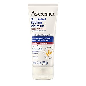 2-Ounce Aveeno Skin Relief Healing Ointment w/ Triple Oat & Shea Butter $2.22 w/ S&S + Free Shipping w/ Prime or on $35+