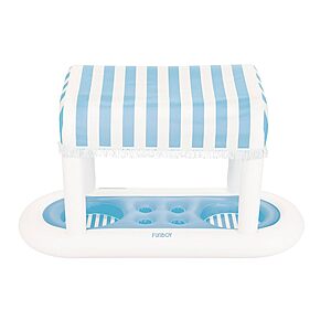 FUNBOY 68" Giant Floating Cabana Stripe Drink Station w/ Removable Shade (Navy or Light Blue) $27.60 + Free Shipping w/ Prime or on $35+