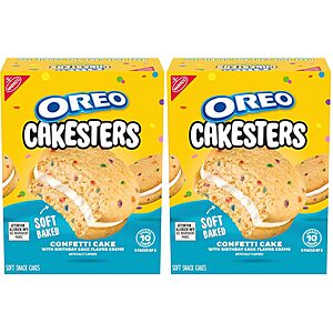 5-Pack 2.02-Oz OREO Cakesters Confetti Cake Soft Snack Cakes $3.44 w/ S&S + Free Shipping w/ Prime or on $35+
