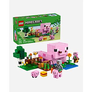 238-Piece LEGO Minecraft The Baby Pig House (21268, 2025) $12.79 + Free S&H w/ Prime or $35+