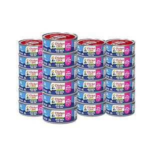 24-Pack 4-Oz Chicken of the Sea Low Sodium Wild Caught Solid White Albacore Tuna (No Drain Can) $25.05 w/ S&S + Free Shipping w/ Prime or on $35+