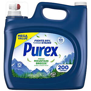 $14.97 + $4.50 WM cash, 145-200 loads Purex liquid laundry detergent, free pickup, Walmart