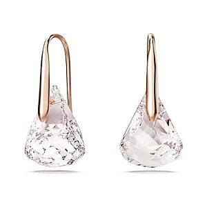 Prime members, Swarovski Lunar Drop Earrings, Rose, $29.99, FS Prime, Woot! $29.98