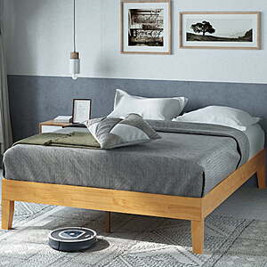 Zinus Moiz 14" Deluxe Wood Platform Bed Frame, Queen, $114, FS, Walmart