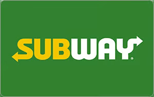 $25 Subway Gift Card, $20, egifter