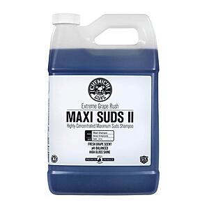 Prime, Chemical Guys CWS_1010 Maxi-Suds II Foaming Car Wash Soap (Works with Foam Cannons, Foam Guns or Bucket Washes), Grape Scent, $21.60