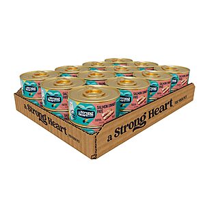 Prime, A Strong Heart Canned Wet Cat Food, Salmon Dinner Pat&eacute; - 3 oz Cans (Pack of 24), Made in The USA with Real Salmon, $12.15