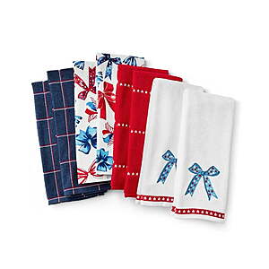 YMMV, Sam's Club Members, Member's Mark Americana Kitchen Towel Set, 8-Pack, $8.87
