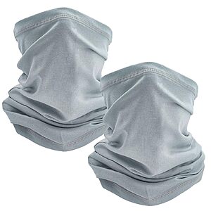 2 pack TICONN Neck Gaiter Face Cover Scarf, Neck Warmer, $4.89, 4 pack $6.99, + more, Amazon $4.59