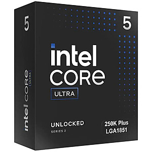 CPU Intel Core Ultra 5 250K Plus Processor (Free Rosewill 750W 80+ Bronze Power Supply Semi Modular) $219.99