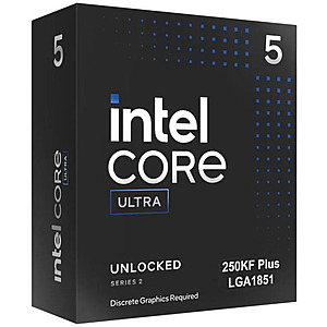 CPU Intel Core Ultra 5 250KF Plus Processor + Rosewill VSB 750W 80+ Bronze PSU $199.99