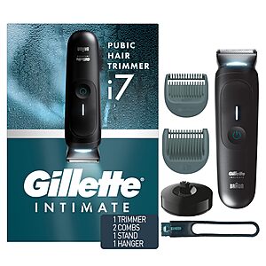 Gillette i7 Intimate Men's Premium Pubic Hair Trimmer $50 + Free Shipping