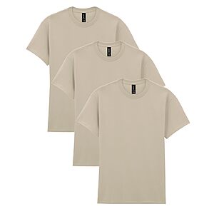 3-Pack Gildan Adult Heavy Cotton T-Shirt (Sand) $10.75 + Free Shipping w/ Prime or on orders over $35