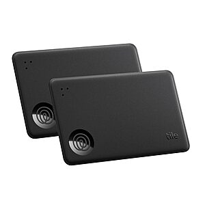 2-Pack Life360 Tile Slim Bluetooth Tracker (Black) $30 + Free Shipping w/ Prime or on orders over $35