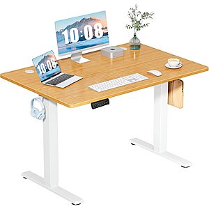 48" DUMOS Electric Adjustable Height Standing Desk (Natural Oak) $69.95 + Free Shipping