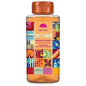 18-Oz Tree Hut Foaming Gel Wash (Sweet Punkin) $3.42 w/ S&S + Free Shipping w/ Prime or on orders over $35