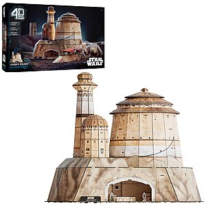 340-Pc 4D Build Star Wars Jabba's Palace 3D Model Kit $56.60 + Free Shipping