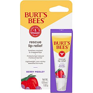0.35-Oz Burt's Bees Rescue Lip Relief Lip Balm (Berry Medley) $2.55 + Free Shipping w/ Prime or on orders over $35