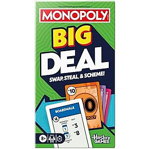 Monopoly Big Deal Card Game $3.51 + Free Shipping w/ Prime or on orders over $35