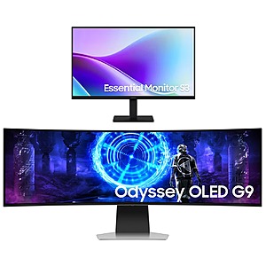 Samsung EPP/EDU: 49" Odyssey G95SD Dual QHD 240Hz OLED Curved Gaming Monitor + 27" 1080p IPS Monitor $980 + Free S/H