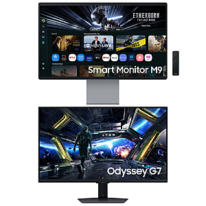 Samsung EPP & EDU: 32" M9 QD-OLED 4K 165Hz Smart Monitor + 32" Odyssey G7 4K UHD IPS 144Hz Smart Gaming Monitor $900 + Free Shipping