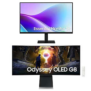 Samsung EPP/EDU: 34" Odyssey G8 175Hz OLED Ultrawide + 27" 1080p IPS Monitor $650 + Free S/H
