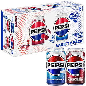 Sam's Club Members: 18-Pack 12-Oz Pepsi Prebiotic Soda $7.98 ($0.44/can)