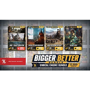 65-Item Bigger Better Unreal Engine Assets Bundle (12,000+ Assets) $22