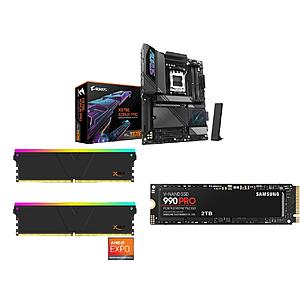 [Bundle] Gigabyte X870E AORUS PRO MB + 32GB V-COLOR DDR5-6000 CL30 RGB RAM + 2TB Samsung 990 PRO SSD $800 + Free Shipping