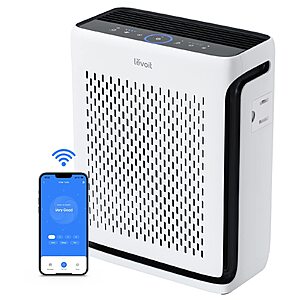 LEVOIT Air Purifier for Rooms Up to 1073 Sq Ft w/ Smart WiFi, Air Quality Monitor & HEPA Sleep Mode $109.99 + Free Shipping