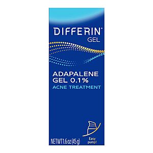 [Select Accounts] 1.6-Oz Differin Acne Treatment Gel w/ 0.1% Adapalene (90-Day Supply) $13.18 w/ S&S + Free Shipping w/ Prime or on $35+